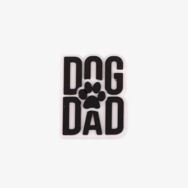 AMULET DOG DAD černo-bílý