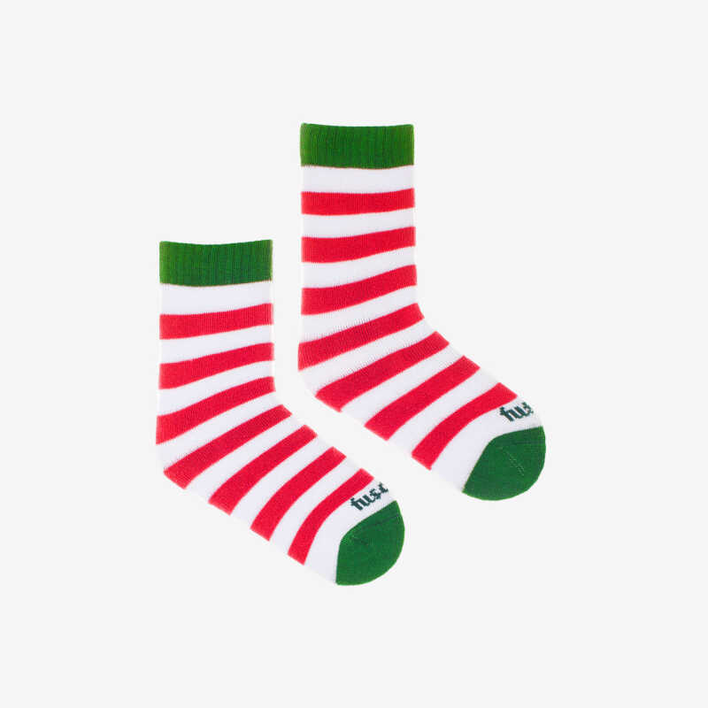 SOCKS Detské ponožky Froté Vianočný škriatok
