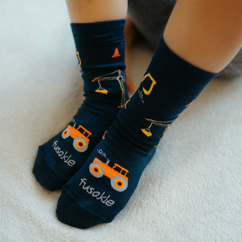 PONOŽKY Dětský bagr