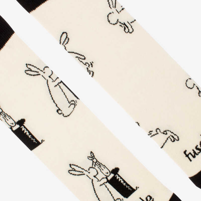 PONOŽKY Bob a bobek bílo-černé