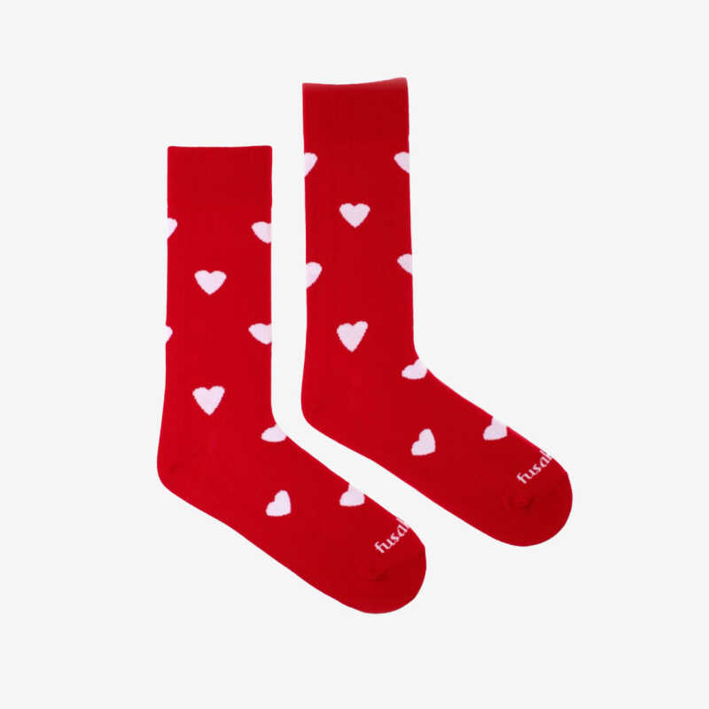 PONOŽKY Láska červené
