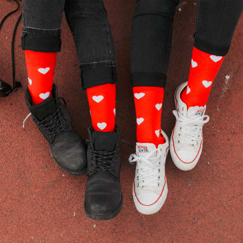 PONOŽKY Láska červené