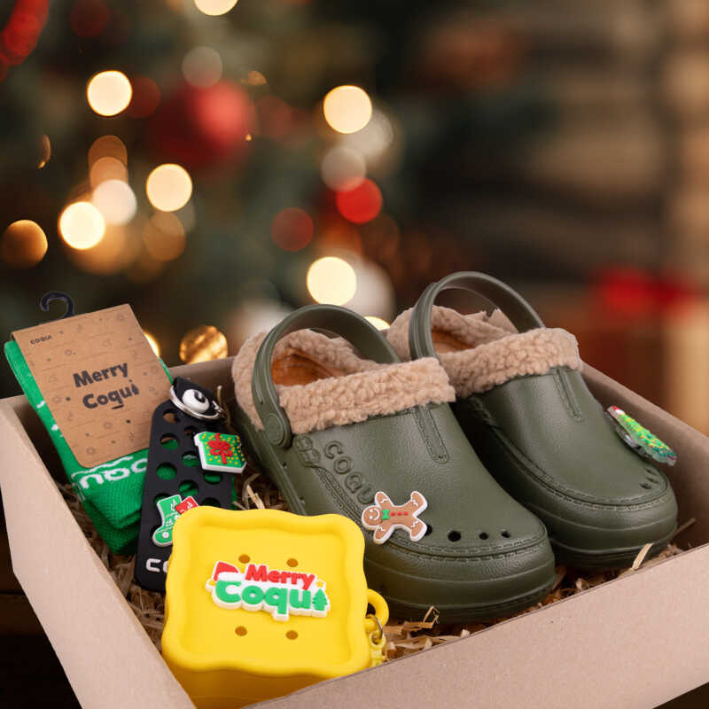 Vánoční balíček pro děti Husky green