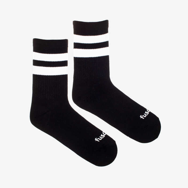 SOCKS Šport čierny pásik