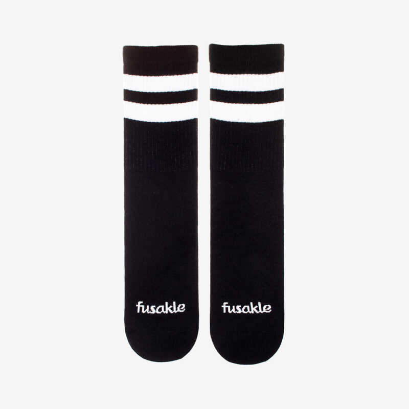 SOCKS Šport čierny pásik