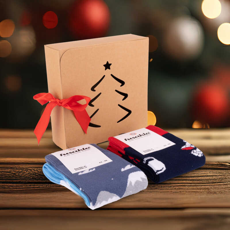 Vánoční balíček ponožek Fitness + V zime na svahu
