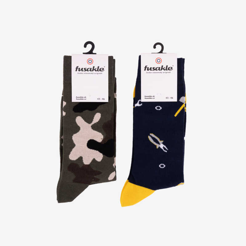 Vánoční balíček ponožek Maskáč + Kutil