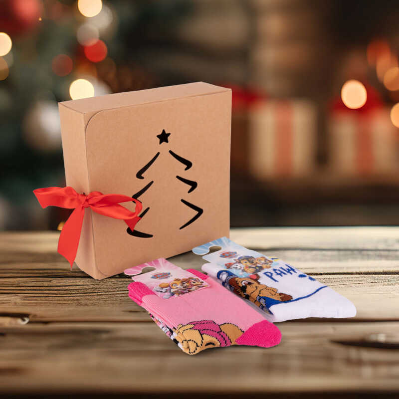 Vánoční balíček ponožek Tlapková patrola PP Chase wht+PP baby Skye