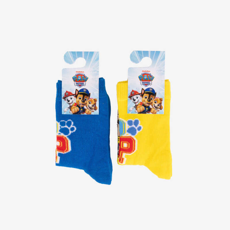 Vánoční balíček ponožek Tlapková patrola PP Chase blue + PP Rubble yelow