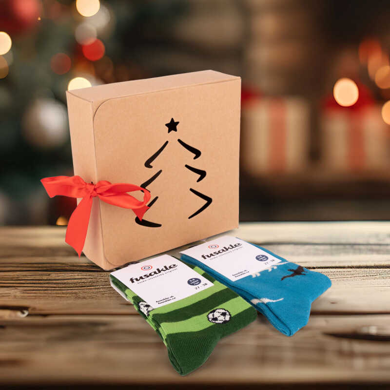 Vánoční balíček ponožek Detské Futbal + Detske Dinosaury